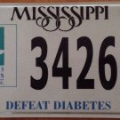 American DIABETES Association license plate Tour Cure Expo ADA Walk Stop Ride