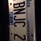 Illinois vanity TBN JC license plate