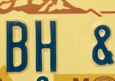 Montana Centennial vanity GH license plate
