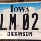 Iowa Dickinson county License Plate USA Graphic Spirit Lake University College