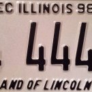 Illinois 74 444 FORD engine license plate