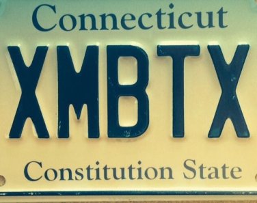 Connecticut EX HONDA MBTX license plate
