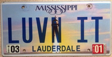 Vanity LOVING IT license plate Like Love Enjoy Passion Sports Muscle Car Speed