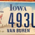 God Bless America license plate United patriot terror USA 9/11 patriotic#493 UD