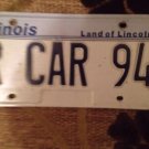 Illinois vanity F license plate