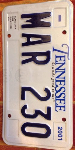 Vanity MAR YAMAHA 230 MOTORCYCLE license plate Mid Atlantic Region Biker Biking