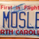 North Carolina vanity J MOSLEY license plate Moseley Mosely Mosly