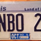 Illinois vanity WN BO 21 license plate Wine Bottle Win Bow Box Boot drinking age