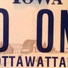 Iowa vanity 50 ONE 51 Fifty license plate Birthday Anniversary Low Number Years old