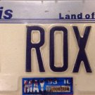 Illinois vanity BE A ROX ROCKSTAR license plate Rock Roll Music Song Singer star