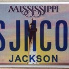 Mississippi vanity MISS JIM COX JMCOX license plate James Jamey