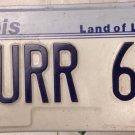 ILLINOIS vanity PURR 64 license plate Cat Cats Kitten 1964 Feline