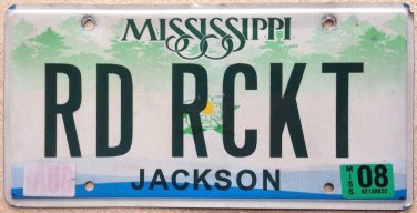 Montana vanity ROAD ROCKET license Plate Speed Sports  Muscle Car