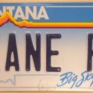 Montana vanity ZANY P license plate Crazy Insane Mad Patrick Paul Peter Patricia Paula