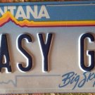 MONTANA vanity EASY GO license plate Come Money Relax Laid Back