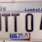 ILLINOIS vanity PUTT O Putter 41 Inches license plate Golf Club Golfer Golfing