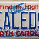 NORTH CAROLINA vanity HEALED 1996 license plate Cancer Sick Heal Cure Doctor Med