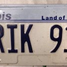 ILLINOIS vanity NRIK Enrique Porsche 912 license plate Sports Car Enrico Rick