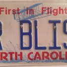North Carolina vanity DOCTOR BLISS license plate Hershey Auto Car Drug Comics NC