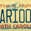 North Carolina vanity HARI 007  license Plate James Bond Harry Harri NC