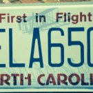 NC vanity BELA BELLA 6509 license plate Isabel Isabella Claribel Belle Arabella