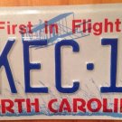 NC vanity KEC license plate Kaycee Kathryn Katrina Killian Kelly Kevin Kyle Ken