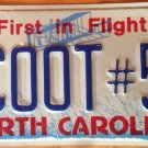 North Carolina vanity Boy Scout SCOOT # 56 Troop License Plate NC Scooter