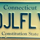 Connecticut vanity DJL Dame Juliana League FLY Fisher license plate Fishing Fish