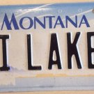 Montana vanity HI LAKES license plate Glacier National Park Fishing Boating Fish