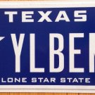 Texas optional Lone Star vanity Wild BENTLEY license plate Mulsanne Luxury Car