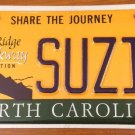 National Park vanity SUZI license plate Suzie Suzanne Susan Susanna Susanne Suzy