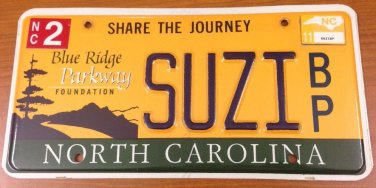 National Park vanity SUZI license plate Suzie Suzanne Susan Susanna Susanne Suzy