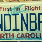 North Carolina vanity FINDING BREN license plate Brenda Brendon Brent