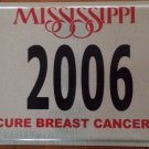 Breast CANCER Survivor license plate Fight Conquer Cure Susan Komen