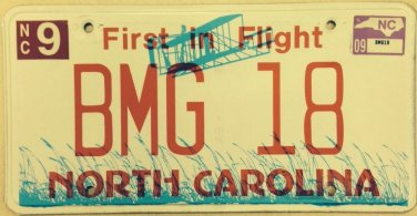 North Carolina vanity BMG 18 license Plate 16 Bertelsmann Music Group Sony Rifle