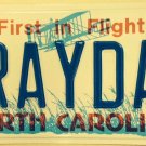 North Carolina vanity RAYDA RAY DA RAIDERS license Plate Raymond Oakland NFL NC