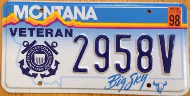USCG Coast Guard license plate military Semper Paratus Maritime Sailor Coasties