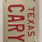 TX vanity 1 CARYL CAROL license plate Christmas Cheryl Caryle Caryll Cary Caryle