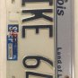 Vanity MIKE 641 license plate Michael Mikey Mitchell Misha Miguel Michele Maik