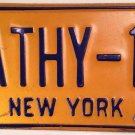 New York vanity CATHY 17 license plate Catherine Catie Katie Kathryn