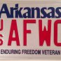 AIR FORCE ENDURING FREEDOM VETERAN license plate War Terrorism Pilot Mitary WOC
