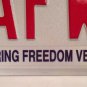 AIR FORCE ENDURING FREEDOM VETERAN license plate War Terrorism Pilot Mitary WOC