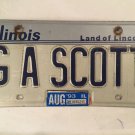 IL vanity GA SCOTT license plate Georgia Scotty Scot Scottie Scottish Scotto