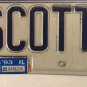 IL vanity GA SCOTT license plate Georgia Scotty Scot Scottie Scottish Scotto