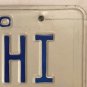 OH vanity BOB HI license plate Robert Bobbie Bobby Rob Robie Hello High Drug 420