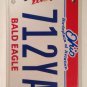 WILDLIFE BALD EAGLE BIRD license plate Nature Wild Animal 712 YAN Park USA Flag