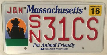 ANIMAL FRIENDLY LOVER license plate Dog Puppy Cat Kitten pet Rescue Shelter Pup