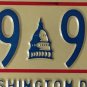 District Columbia Taxation license plate D.C. USA Graphic Washington DC 349 991