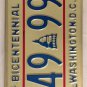 District Columbia Taxation license plate D.C. USA Graphic Washington DC 349 991