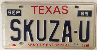 Vanity EXCUSE YOU license plate sorry Speed right Way Fault Rude Driver Apology